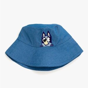 Bluey Girls Summer Denim Bucket Hat Size 2T